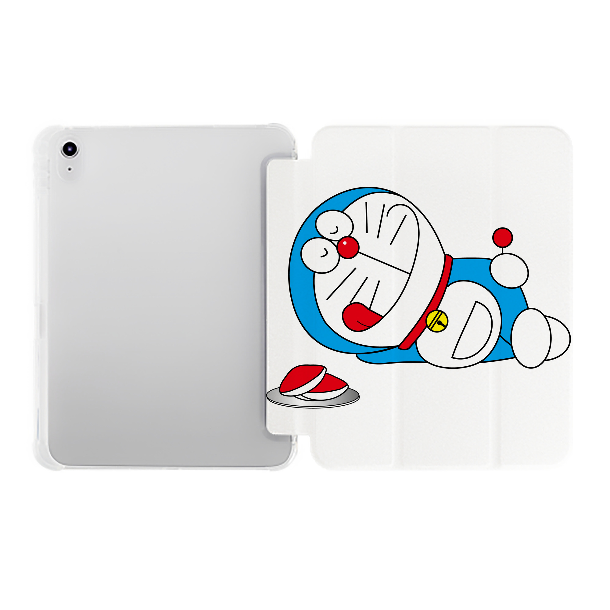 （画像用） ドラえもん Doraemon IPad ケース ペン収納付き 三つ折りスタンド PUレザー×シリコン 対応機種9.5/10.5/10.9インチ